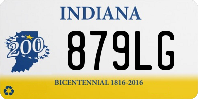 IN license plate 879LG