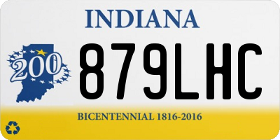 IN license plate 879LHC