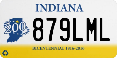 IN license plate 879LML