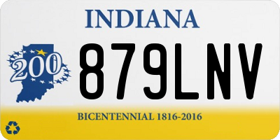 IN license plate 879LNV