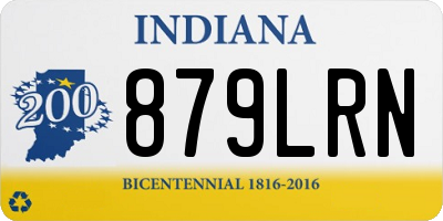 IN license plate 879LRN