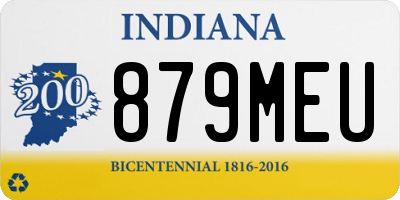 IN license plate 879MEU