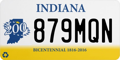 IN license plate 879MQN