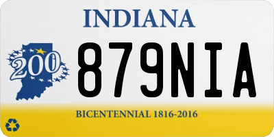 IN license plate 879NIA