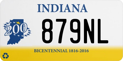 IN license plate 879NL