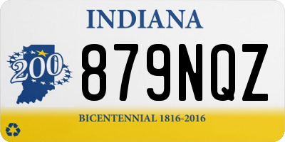 IN license plate 879NQZ