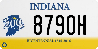 IN license plate 879OH