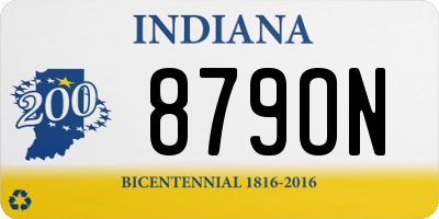 IN license plate 879ON