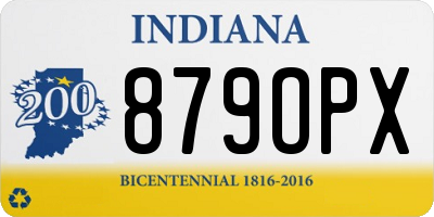 IN license plate 879OPX