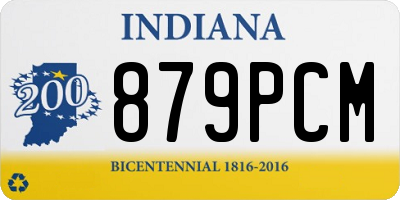 IN license plate 879PCM