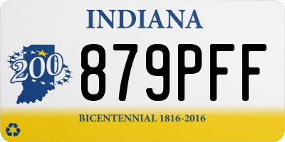 IN license plate 879PFF