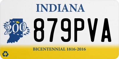 IN license plate 879PVA