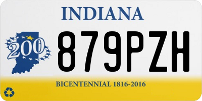 IN license plate 879PZH