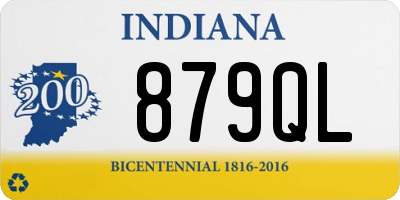 IN license plate 879QL