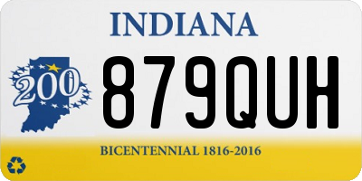 IN license plate 879QUH