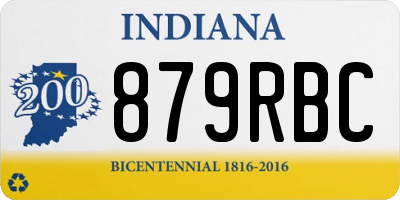 IN license plate 879RBC