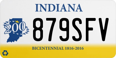 IN license plate 879SFV