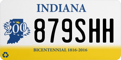 IN license plate 879SHH