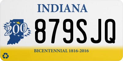 IN license plate 879SJQ