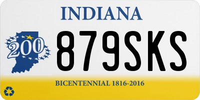 IN license plate 879SKS