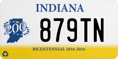 IN license plate 879TN