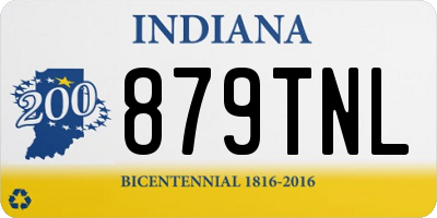 IN license plate 879TNL