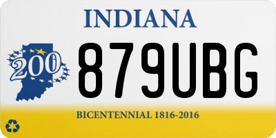 IN license plate 879UBG
