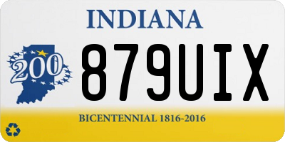 IN license plate 879UIX