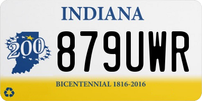 IN license plate 879UWR