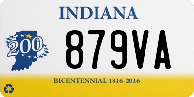 IN license plate 879VA