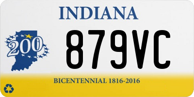 IN license plate 879VC