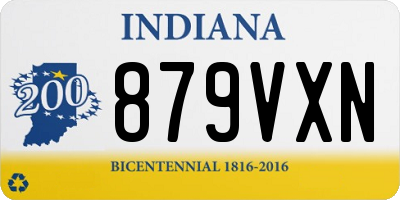 IN license plate 879VXN