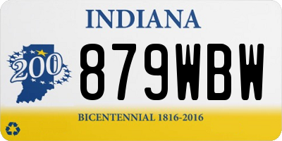 IN license plate 879WBW