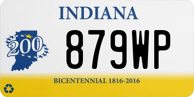 IN license plate 879WP