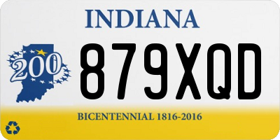 IN license plate 879XQD