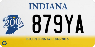IN license plate 879YA