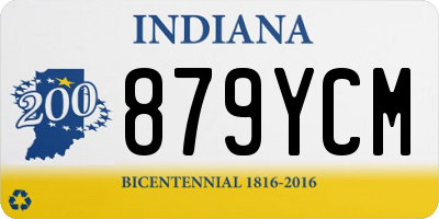 IN license plate 879YCM