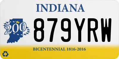 IN license plate 879YRW