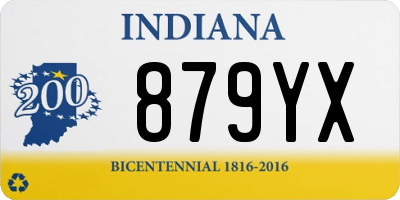 IN license plate 879YX