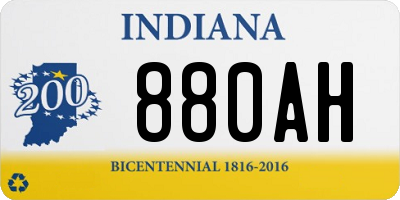IN license plate 880AH