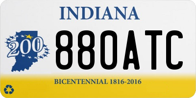 IN license plate 880ATC