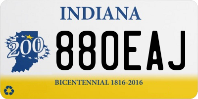 IN license plate 880EAJ