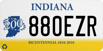 IN license plate 880EZR