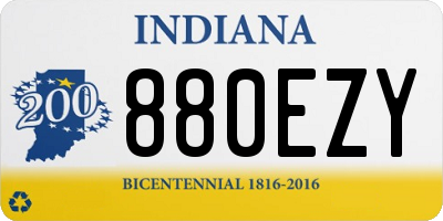 IN license plate 880EZY