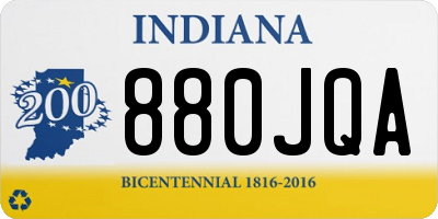 IN license plate 880JQA