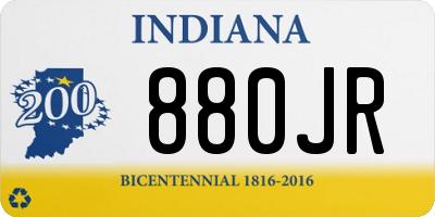 IN license plate 880JR