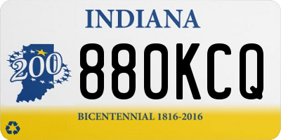 IN license plate 880KCQ