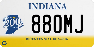 IN license plate 880MJ