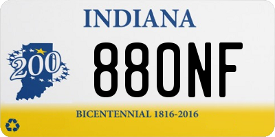 IN license plate 880NF