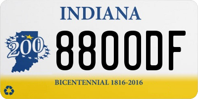 IN license plate 880ODF